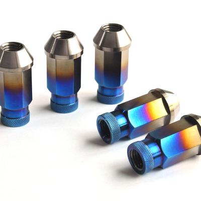 China Factory Price Wholesale Low Density Titanium 12 Point Car Lug Wheel Nuts for sale