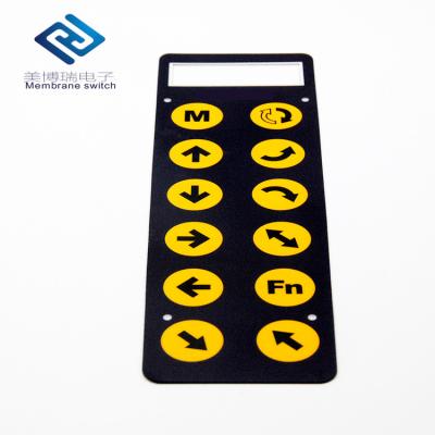 China Waterproof Transparent Window EL/LGF Backlight Membrane Switch Keypad for sale