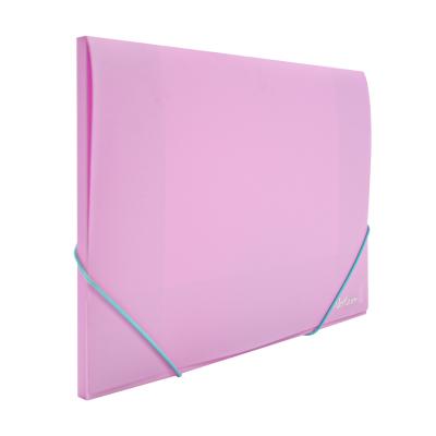 China Thick Folding Plastic Folding Capacity Box Document Holder Folder Rose Notebook Folders With Strap Storage Box For Office for sale