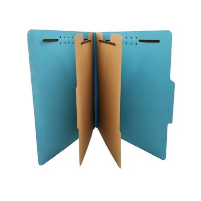 China Wholesale Office Project China Pressboard Classification Folder with 6 Fasteners 2 Dividers for Office Project for sale