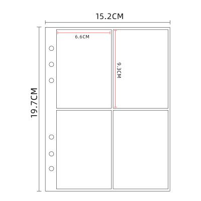 China Waterproof Transparent Clear Plastic Page Sleeves Four-Pockects Paper Top Loading Protector for sale