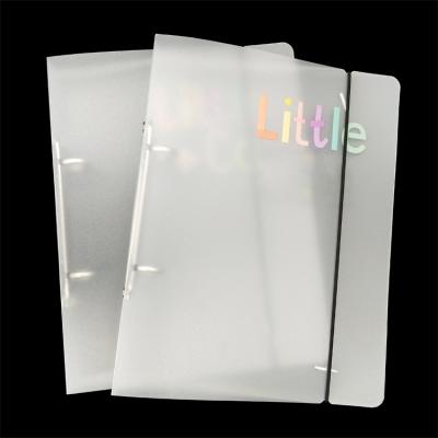 China PP Hard Sheet Frosted PP A5 Size Sheet 6 Ring Binder For Office / School for sale