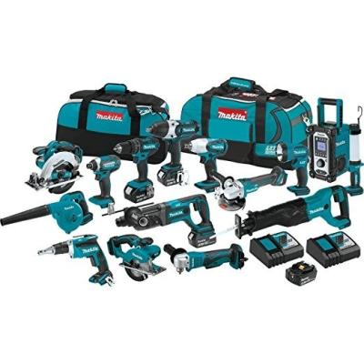 China New Set Makita 18V LXT 15 Piece Kit Power Tools,Makita 18 Volt LXT Complete 15 Pieces Combo Kits for sale