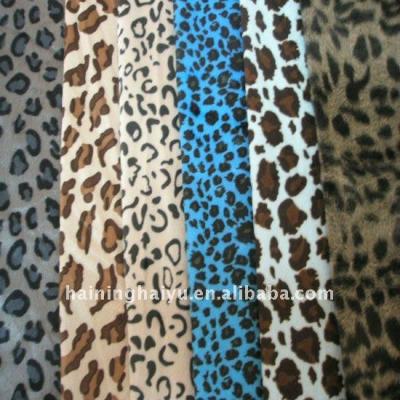 China Shrink-resistant 100% polyester print velboa fabric / animal velboa for sale