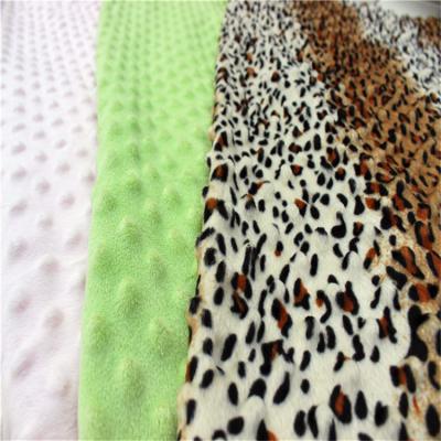 China Shrink-resistant minky caress dimple stitch minky fabric for blanket for sale