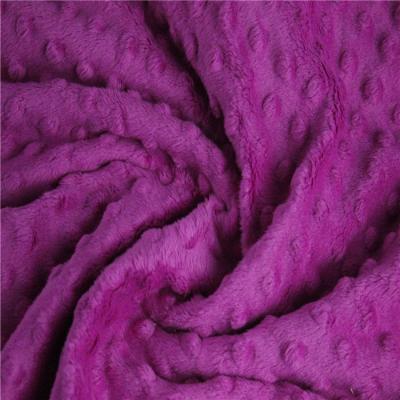 China Tear-Resistant 100% Polyester Embossed Velvet Fabric Polka Dot Fabric For Bedding / Blanket / Garment for sale