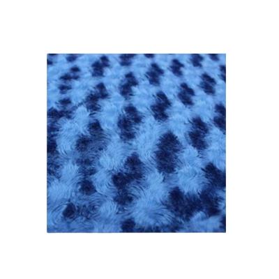 China HOT SALE 2022 Tear-resistant 100% Polyester Embossed Velvet Fabric Double Brushed Fabric For Bedding / Blanket / Home Textile for sale