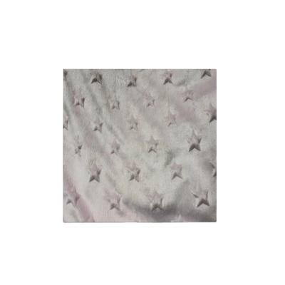 China 2022NEW Polyester Shrink-Resistant Fabric 100% Brushed Emboss Star Cloth Velvet Fabric For Home Textile/Bedding/Bag for sale