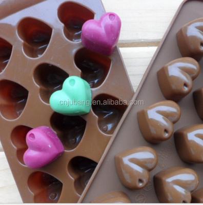 China Best Selling Cake Chocolate Mold/Silicone Chocolate Mold/Sustainable Selling Heart Shape Silicone Chocolate Molds for sale