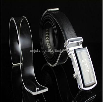 China Environmental friendly good design acrylic belt display stand/leather belt display stand for sale