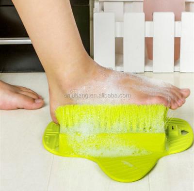 China Eco - Friendly Foot Massager Shower Bathroom Sucker Hook Brush Cleaner / Clean Feet Sweep Massager for sale