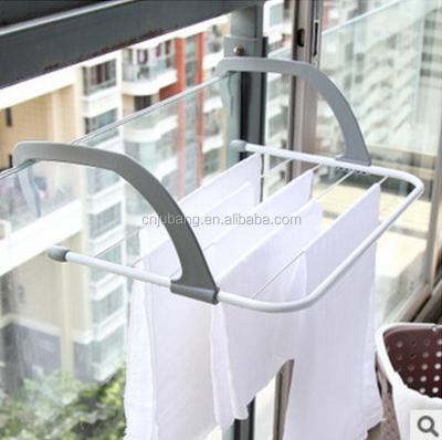 China Wholesale eco-friendly folding balcony towel drying rack/balcony bathroom clothes drying rack/outdoor clothes drying rack for sale