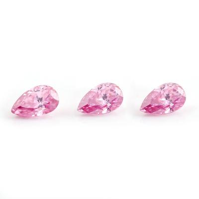 China Jewelry Making Wholesale Factory Price Pear Shape Pink D Color VVS Moissanite Diamond Loose Gemstone For Wedding Rings And Necklace Jewelry for sale