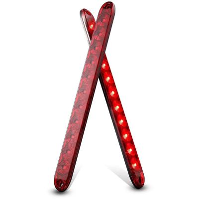 China Automotive Industry Red 11 LED Trailer Light Bar For Park Stop Turn Signals Tail Brake Light DOT Compliant Waterproof Truck Trailer Marker ID Bar for sale