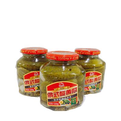 China China Manufacture Canned Quality Pickled Sweet And Sour Pickled Baby Canned Cucumber In Vinegar for sale