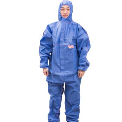 China With Hood Personal Products Disposable Cuff Waist Coveralls Microporous Film Nonwoven Protective Protective Working Clothes With Hood for sale