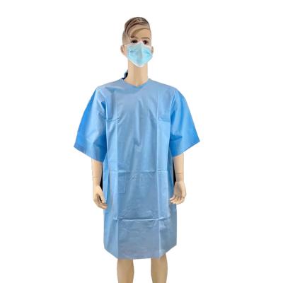 China Best Selling OEM SMS Adult Disposable Surgical Gown With Best Price Disposable Nurse Apron Uniform for sale