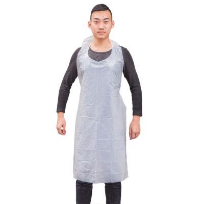 China Wholesale PE Disposable Plastic Kitchen Aprons Waterproof Medical Cleaning Apron For Kitchen Barber Shop for sale