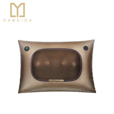 China Shoulder Head Electric Back Heating Vibrator Massage Neck Pillow Relaxation Shiatsu Kneading Massager for sale