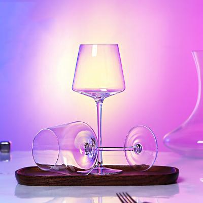 China Square Burgundy Wine Glasses Luxury modern crysal thin wine glasses bar glassware unique wedding large red wine glass for sale