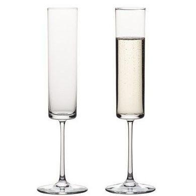 China Crystal 6oz Hand Blown Long Stem Cylinder Champagne Flute Glass Set Restaurant Clear Champagne Glasses for Champagne for sale