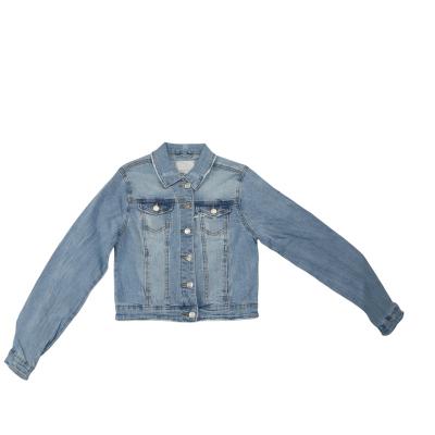 China 2022 WOMEN IN BREATHABLE BASIC LXY-W052 MI WASHED DENIM JACKET WOVEN DISTRESSED CLOTHING 