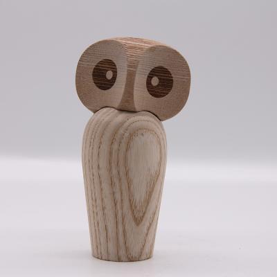 China Europe Wooden Bird Cute Owl Home Decoration Crafts Birthday Gift for sale