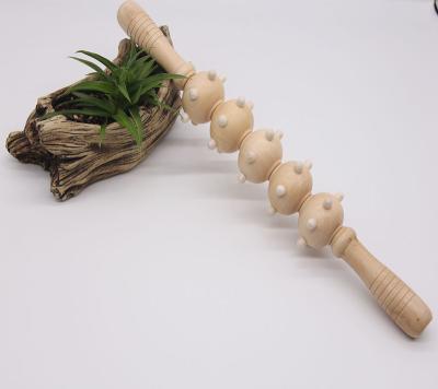 China Mini Portable Wooden Massage Roller Stick Muscle Relief The Back Hand Leg Foot for sale