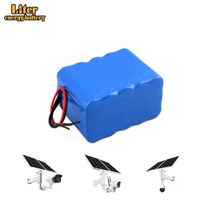 China Long Cycle Life Monitoring Power Supply System 12V Lithium Battery Pack 18650 Battery Pack 11.1v10AH for sale