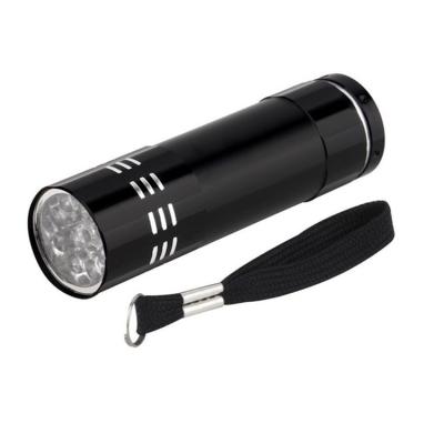 China With New Mini Led Flashlight Model Rechargeable Classic Alu 9led Strap Type Torch Flashlight Promotion Gift for sale