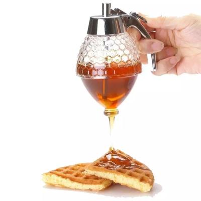 China Viable Syrup Honey Container Squeeze Bottle Jar Honey Kettle Pot Kitchen Accessories BBQ for sale