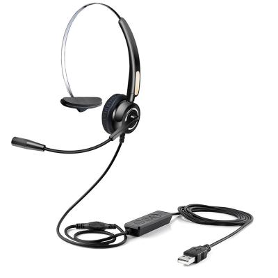 China Loud Canceling Mono Wireless Noise Canceling Headset Call Center Headphones With Microphone for sale