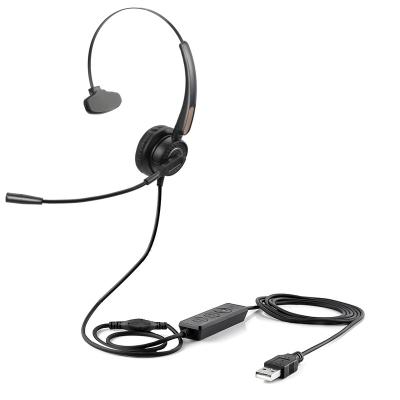 China Single-ear office call center headset, usb headset for laptop, school headset for sale