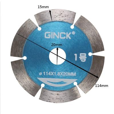 China 4.5inch 114mm Concrete Cutting Blade For Marble Granite Circular Diamond Saw Blade 20/22.23mm for sale