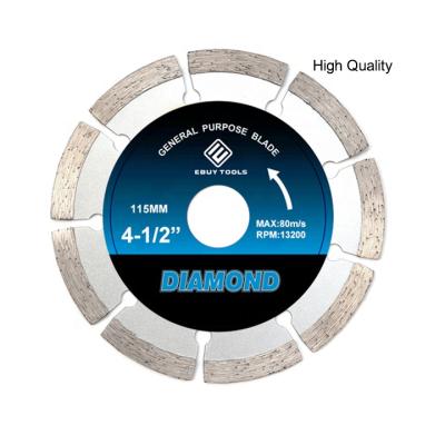 China For cutting granite/marble/concrete/brick cold pressed segmented blade 115mm saws for cutting high quality granite/marble/concrete/brick for sale