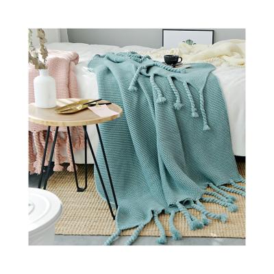 China Wholesale Portable Folding Milestone Comfort Tassel Throw Bedding Set Baby Soothing Shawl Blanket For Winter for sale