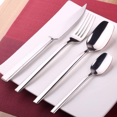 China Amazon Viable Hot Selling Custom Portable Outdoor Travel Flatware Knife Fork Spoon Cutlery Set for sale