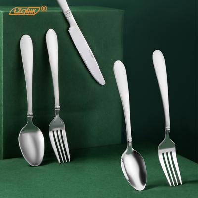 China High Quality Viable 16/20 PCS OEM Customize Laser Pattern Luxury Flatware Stainless Steel Flatware Set 18/10 for sale