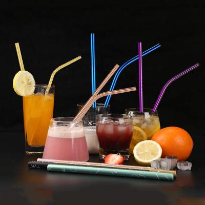 China Sustainable High Quality Reusable Metal Drinking Straw Suitable For Restaurants And Bars for sale