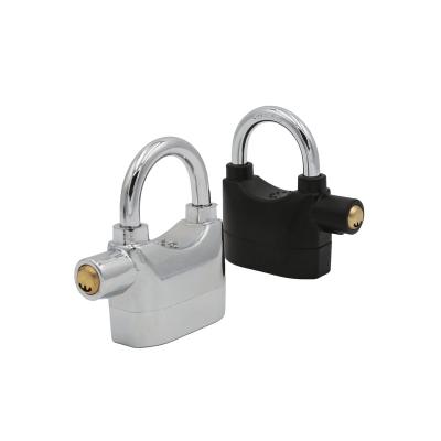 China ZH013-1 Cheap Door Lock Beam Security Low Power Alarm Aluminum Alloy Waterproof Short Padlock With Keys for sale