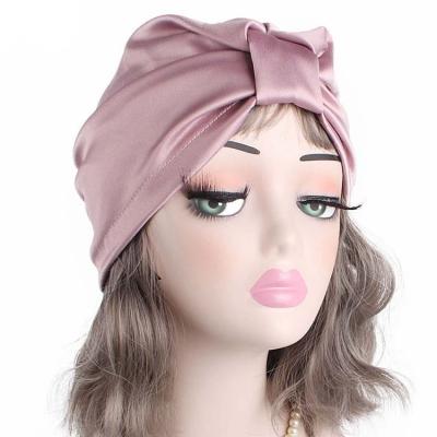 China Wholesale Free LOGO Custom Famous Brand Satin Character Witness Turban Silk Hood for sale