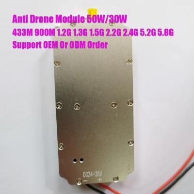 China 1.5Ghz 10w 20w 30w 50w 100w anti drone system module Efficient RF wireless module for anti-UAV system DJI Mavic 3 for sale