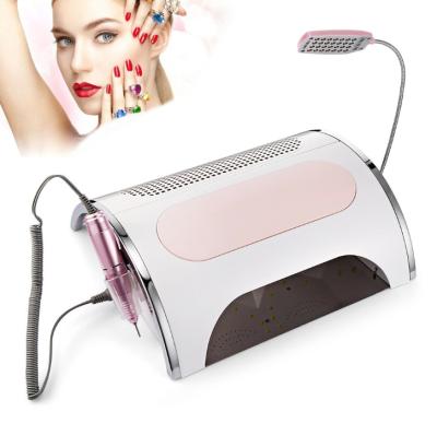 China 858-7 Convenient Professional 4 in 1 Nail Machine Nail Care Equipment with Led Lighting Electric Nail Drill for sale