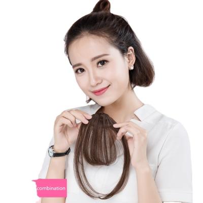 China Synthetic fiber heat resistant address and natural hair on temples lengthen wig with colorful choice for girlish haircuts for sale