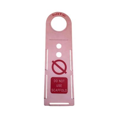 China Construction safety safety scaffold inspection plastic tag, printable scaffold bracket tag kits, scaffolding warning tags for sale