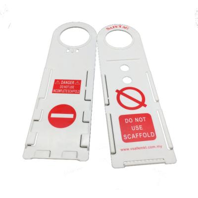 China High quality plastic construction safety scaffolding tag holder for construction and inspection record for sale