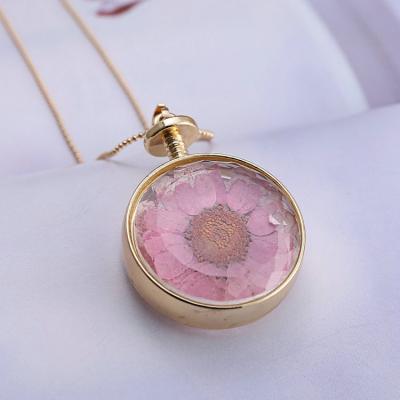 China Flower Necklace Fashion Necklace Crystal Dry Delicate Necklace for sale