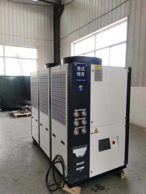 China 30HP 40HP Air Cooled Type Scroll Chillers Plastic Injection Water Chillers / PVC Line Water Chillers for sale