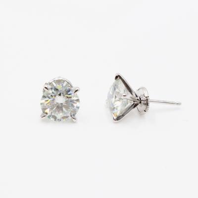 China CLASSIC Best Selling Classic Wedding Stud 14k Gold Earring D Color Diamond Jewelery for sale