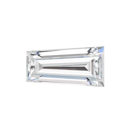 China Synthetic Loose Star Lab Created Moissanite Tapered Cut DEF Color For Jewelry for sale